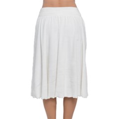 Velvet Flared Midi Skirt 