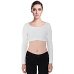 Untitled Design Velvet Long Sleeve Crop Top