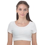 Untitled Design Velvet Short Sleeve Crop Top 
