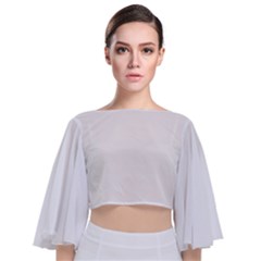 Tie Back Butterfly Sleeve Chiffon Top 