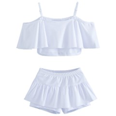 Kids  Off Shoulder Skirt Bikini 