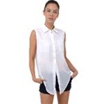 Untitled Design Sleeveless Chiffon Button Shirt