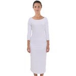 Untitled Design Quarter Sleeve Midi Bodycon Dress