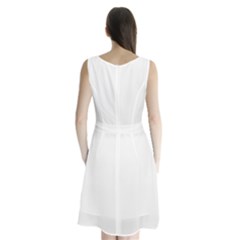 Sleeveless Waist Tie Chiffon Dress 