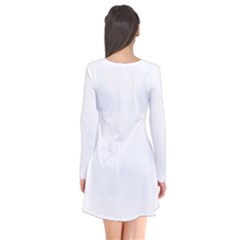 Long Sleeve V-neck Flare Dress 