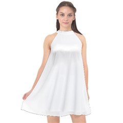 Halter Neckline Chiffon Dress  