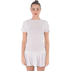 Drop Hem Mini Chiffon Dress 