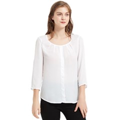 Chiffon Quarter Sleeve Blouse 