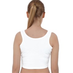 Velvet Racer Back Crop Top 