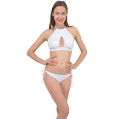 Cross Front Halter Bikini Set 