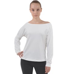 Off Shoulder Long Sleeve Velour Top 