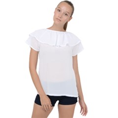 Ruffle Collar Chiffon Blouse 