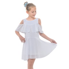 Kids  Shoulder Cutout Chiffon Dress 