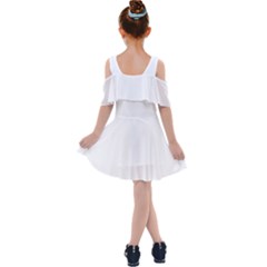Kids  Shoulder Cutout Chiffon Dress 