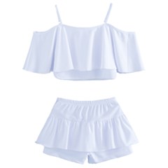 Kids  Off Shoulder Skirt Bikini 
