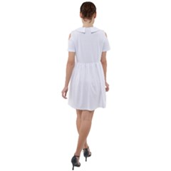 Short Sleeve Shoulder Cut Out Dress  