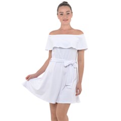 Off Shoulder Velour Dress 