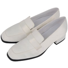 Women s Chunky Heel Loafers 