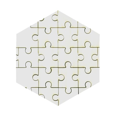 Untitled Design Wooden Puzzle Hexagon from ArtsNow.com