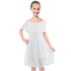 Kids  Cut Out Shoulders Chiffon Dress 
