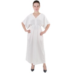 V-Neck Boho Style Maxi Dress 