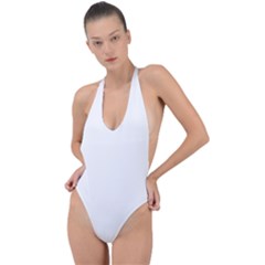 Backless Halter One Piece Swimsuit 