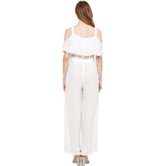 Draped Sleeveless Chiffon Jumpsuit 