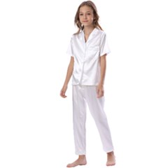 Kids  Satin Short Sleeve Pajamas Set 