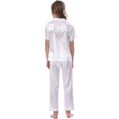 Kids  Satin Short Sleeve Pajamas Set 