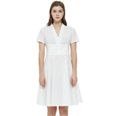 Short Sleeve Waist Detail Dress 