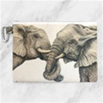 Two Elephants  Canvas Cosmetic Bag (XL)