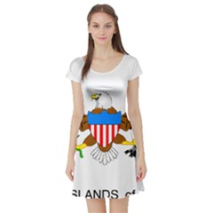 Short Sleeve Skater Dress Front Short Sleeve Skater Dress Front
