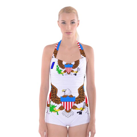 E8cftciweaqngbg Boyleg Halter Swimsuit  from ArtsNow.com