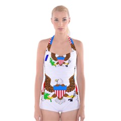 E8cftciweaqngbg Boyleg Halter Swimsuit  from ArtsNow.com