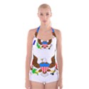 Boyleg Halter Swimsuit  