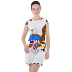 Drawstring Hooded Dress 