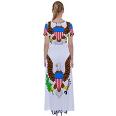High Waist Short Sleeve Maxi Dress 