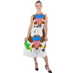 E8cftciweaqngbg Midi Tie-Back Chiffon Dress