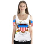 E8cftciweaqngbg Butterfly Sleeve Cutout Tee 