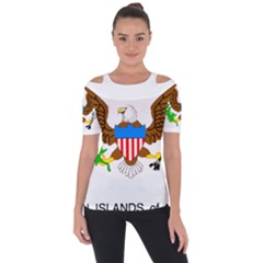 Shoulder Cut Out Short Sleeve Top 