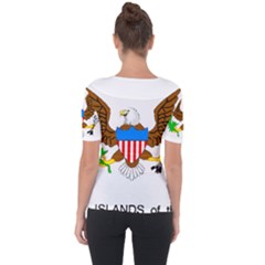 Shoulder Cut Out Short Sleeve Top 