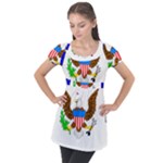 E8cftciweaqngbg Puff Sleeve Tunic Top