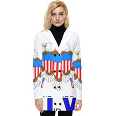 Button Up Hooded Coat  
