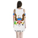 Shoulder Cutout Velvet One Piece 
