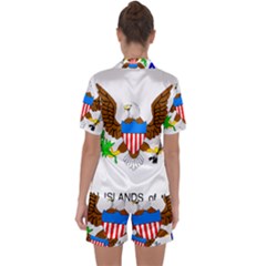 Satin Short Sleeve Pajamas Set 