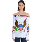 E8cftciweaqngbg Off Shoulder Long Sleeve Top