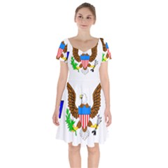 Short Sleeve Bardot Dress 