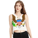 E8cftciweaqngbg V-Neck Cropped Tank Top