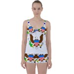 E8cftciweaqngbg Tie Front Two Piece Tankini