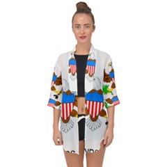 Open Front Chiffon Kimono 